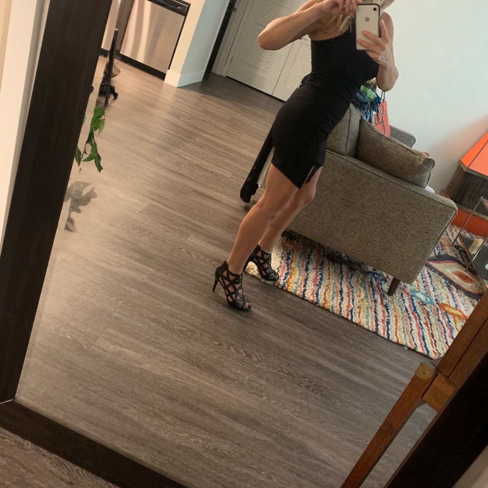“SOLD” Racer Back Little Black Dress